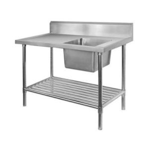 F.E.D. SSB7-1500R Single Right Sink Bench With Pot Undershelf