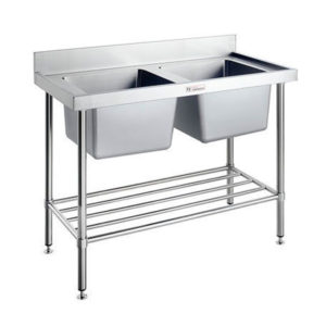 Simply Stainless SS06.7.1200/2400 Double Sink Bench (700 Series)
