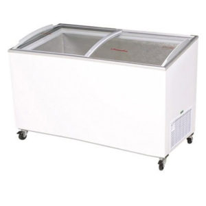 Bromic CF0500ATCG Angle Top Curved Glass Chest Freezer – 427 Litre