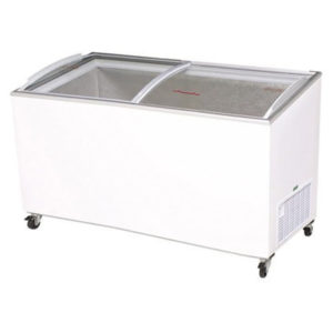 Bromic CF0600ATCG Angle Top Curved Glass Chest Freezer – 555 Litre