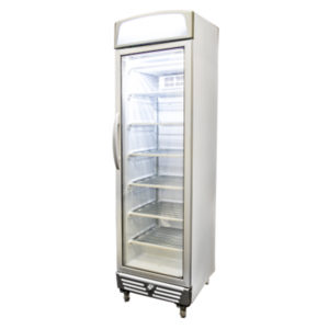 Bromic UF0374LS LED Glass Door Static Freezer W/Lightbox – 300 Litre