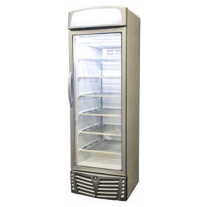 Bromic UF0440LS LED Glass Door Static Freezer W/Lightbox – 440 Litre