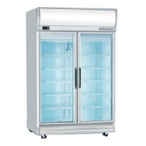 Bromic UF1000LF Double Glass Door Fan Forced Freezer W/Lightbox