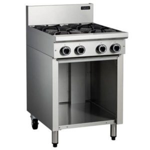 Cobra 4 Burner Gas Cooktop On Open Cabinet Base