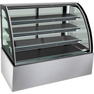 F.E.D. 900mm Bonvue Heated Curved Glass Food Display H-SL830