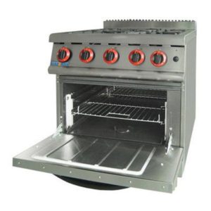 F.E.D. GASMAX 800 Series Four Burner With Oven JZH-RP-4(R)