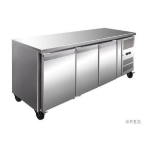 F.E.D. GN3100TN Tropicalised Three Door Under Bench Fridge