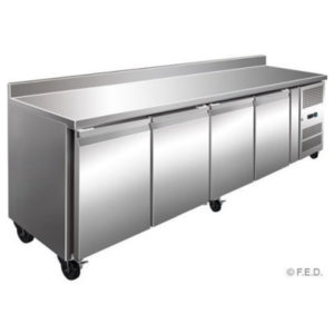 F.E.D. GN4200TN Tropicalised Four Door Under Bench Fridge W/Splashback