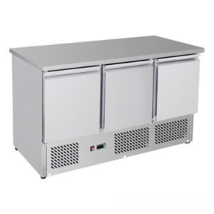 F.E.D. GNS1300B Three Door Compact Workbench Fridge – 400 Litres