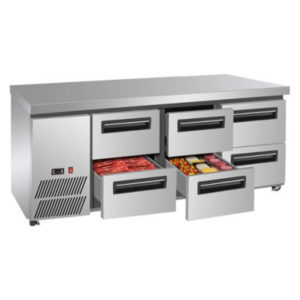 F.E.D. LBC180 Six Drawer Lowboy Fridge