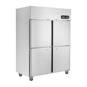 F.E.D. SUF1200 4 X 1/2 Doors S/Steel Upright Freezer