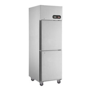 F.E.D. SUF600 2 X 1/2 Doors S/Steel Upright Freezer