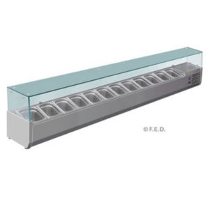 F.E.D. VRX2500/380 DELUXE Pizza / Sandwich Bar Prep Top – 2500mm