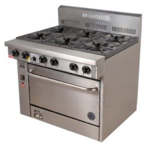 Goldstein Fan Forced 6 Burner Gas Range PF-6-28FF