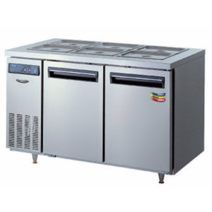 Lassele LTB-1271PC Two Solid Door Under Bench Fridge W/Topping Unit – 1200mm