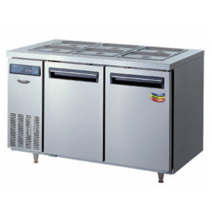 Lassele LTB-1571PC Two Solid Door Under Bench Fridge W/Topping Unit – 1500mm