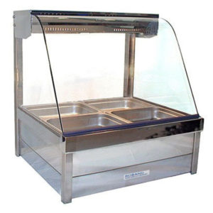 Roband C23-RD Curved Glass Hot Food Bar – 1030mm