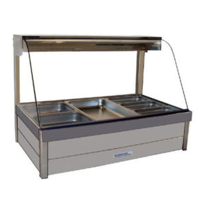 Roband C23/RD Curved Glass Hot Food Bar – 1030mm