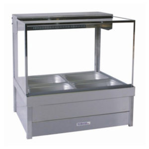 Roband S22/S22RD Square Glass Hot Food Display Bars