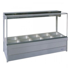 Roband S25/S25RD Square Glass Hot Food Display Bars