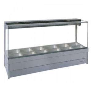 Roband S26/S26RD Square Glass Hot Food Display Bars
