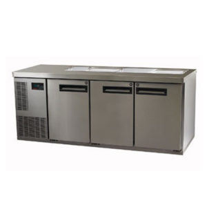 Skope PG400PREP-2 Pegasus Horizontal 1/1 Series Three Doors Prep Fridge – 1799mm