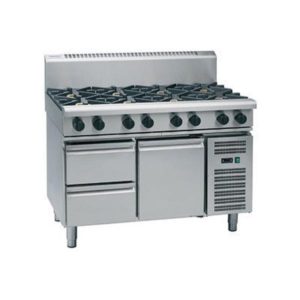 Waldorf 1200mm 8 Burner Gas Cooktop – Refrigerated Base