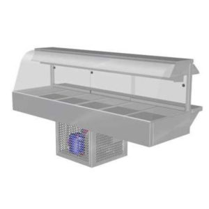 Woodson W.CFC26 Cold Food Bar – Curved Glass 2005mm