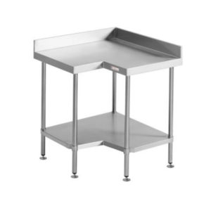 Simply Stainless SS04.0900 Corner Bench With Splashback (600 Series)